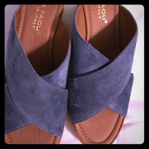 Wedge heel slip on. Mila Paoli brand.